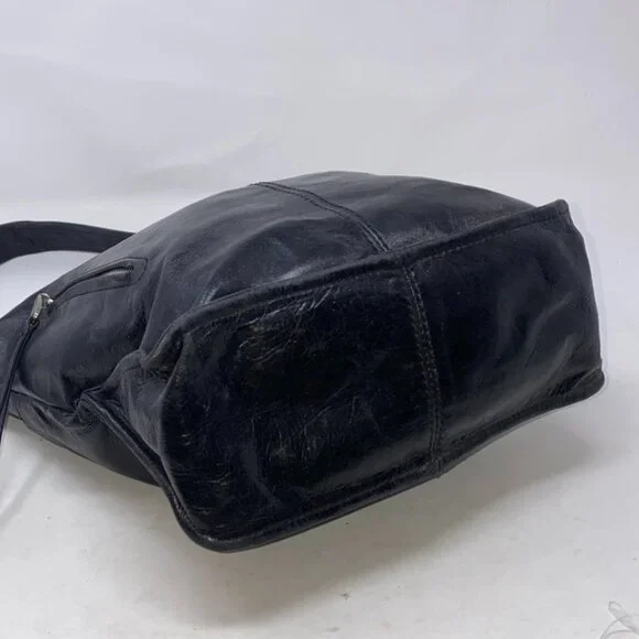 HOBO International Meredith Black Leather Shoulder Hobo Bag - Picture 4 of 7